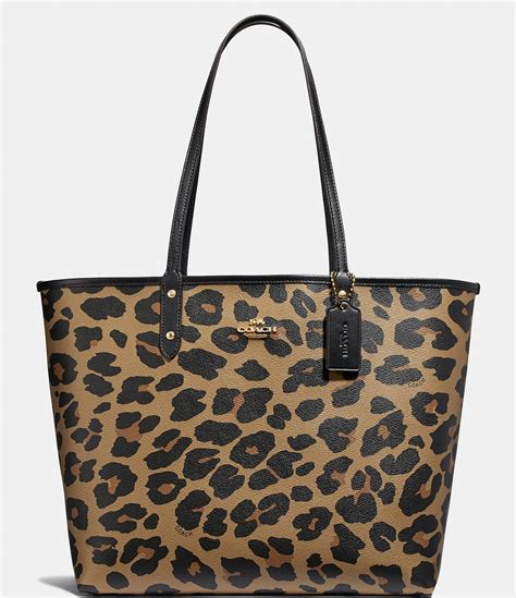 leopard coach bags|coach handbags leopard print.